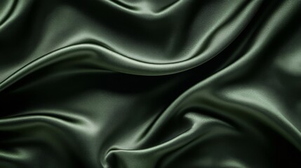 Obraz premium Luxurious Emerald Green Silk Fabric Texture