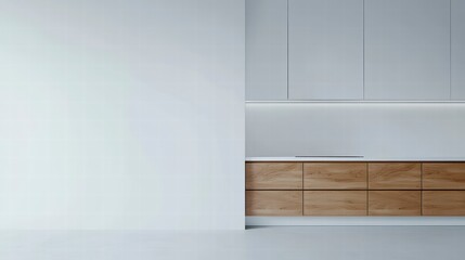 Fototapeta premium Minimalist Kitchen Design
