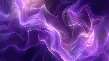 Obraz premium Luminous Purple Abstract Background with Glowing Waves