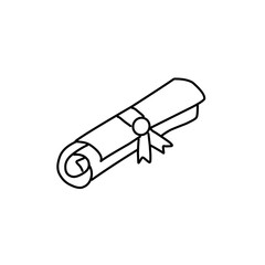 School Graduation line vector