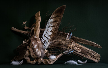 Still life. Autumn mysticism, melancholy. Emotional composition.