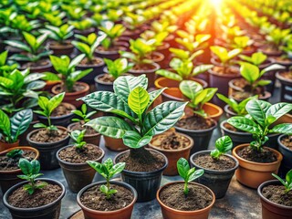 Lush Coffee Plant Nursery: Growing Green, Sustainable Coffee Production