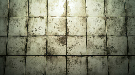 Mold Growth in Neglected Bathroom Corners on Grime-Covered Tile Surfaces