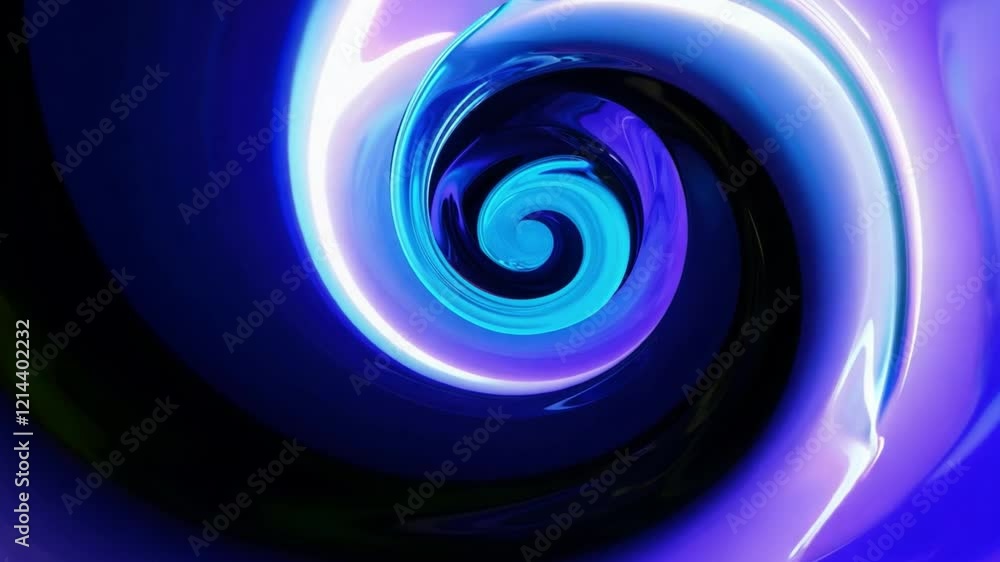 Leinwandbilder A mesmerizing swirl of glossy colors creates an abstract visual experience. The dynamic motion gives depth and richness to the composition, enhancing the vibrant hues.