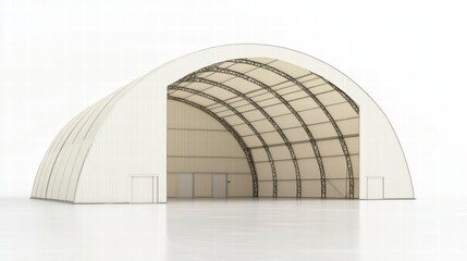 Obraz premium Arched fabric hangar 