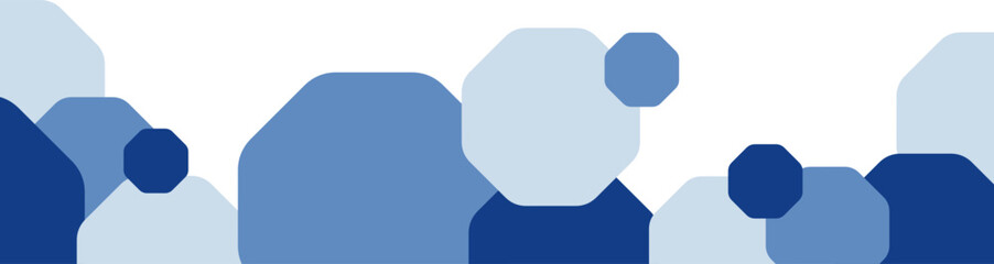 Abstract Octagon Footer