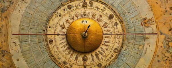 Obraz premium Composite of Clock and Calendar