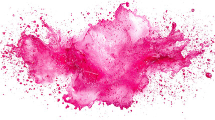 Fototapeta premium Pink liquid explosion; vibrant splash; dynamic fluid burst.