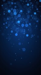 Obraz premium Shimmering Blue Bokeh Sparkles