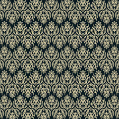 vintage background pattern blue and pale yellow