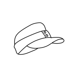 caps line art vector