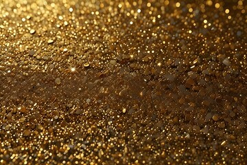 Gold shiny glitter background Generative AI