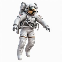 Astronaut in a space suit Floating in Space A Captivating Vision of Exploration and Discovery Beyond Earth isolated on white background