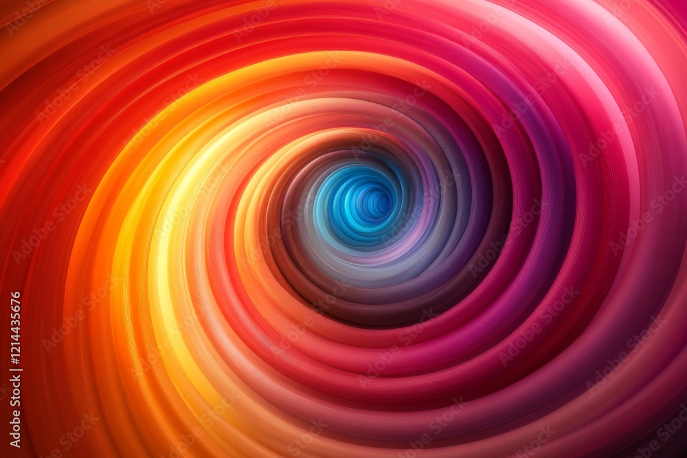 Poster colorful swirl pattern showcasing vibrant hues and smooth gradients in a mesmerizing vortex design