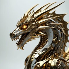 黄金の竜です。AI生成画像を利用してます。