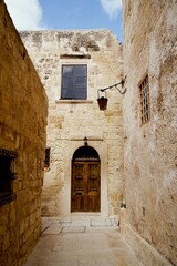 Fototapeta premium A beautiful street in Mdina, Malta