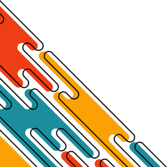 Abstract Modern Rounded Corner