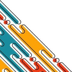 Abstract Modern Rounded Corner