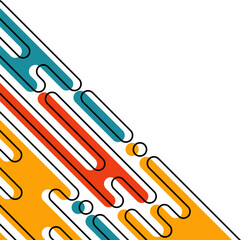 Abstract Modern Rounded Corner