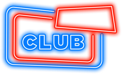 Neon Club Banner Lettering Sign