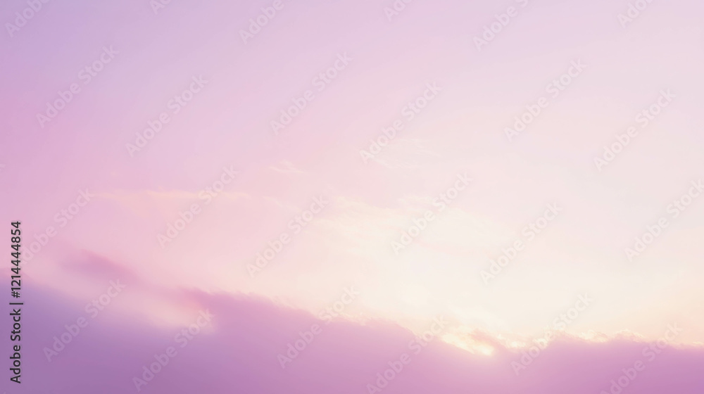 Poster minimalist abstract gradient with gentle shift from green to purple tones in soft background