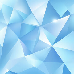 Obraz premium Soft Blue Polygonal Background with Light Gradients for Modern Design Projects