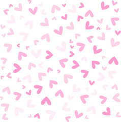Valentine's Day Hearts Seamless Pattern