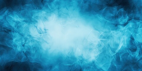 Obraz premium Abstract Blue Smoke Swirls: Mystical Vapor Background