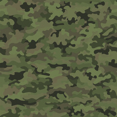 Digital pixel camouflage seamless patterns. Vector Texture Illustration