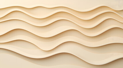 Obraz premium Flowing waves of creamy textures abstract art digital design contemporary space aesthetic view modern concept