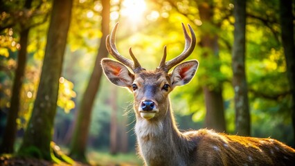 Fototapeta premium Majestic Venado in its Natural Habitat: A Candid Wildlife Photograph