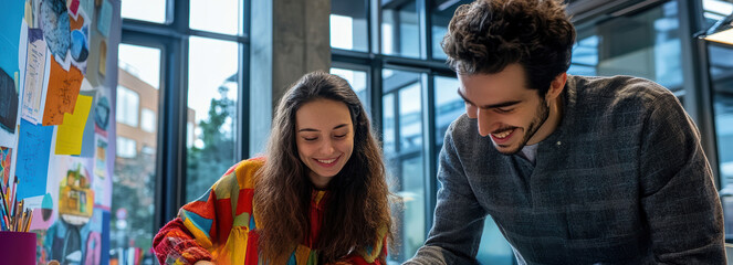 professionals business partners working together in a tech driven office is perfect for promoting business services, modern office culture, and tech solutions.