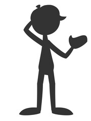 Stickman Male Whiteboard