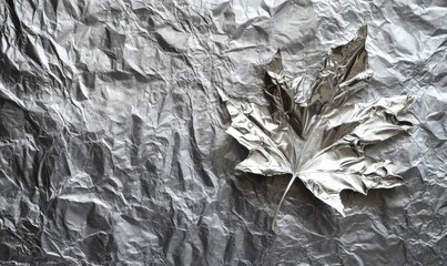 crumpled leaf aluminum foil