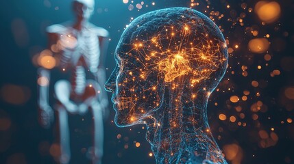 Futuristic Brain and Skeleton Concept Design