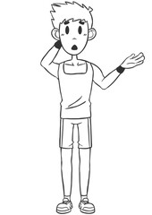 Fitness Male Whiteboard