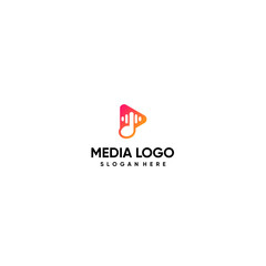 media logo design