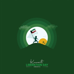 Kuwait Liberation Day. Liberation Day Day creative Design for social media post