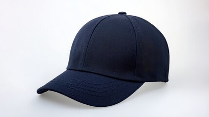 A stylish navy blue cap with a textured design, ideal for casual wear or sporting activities.