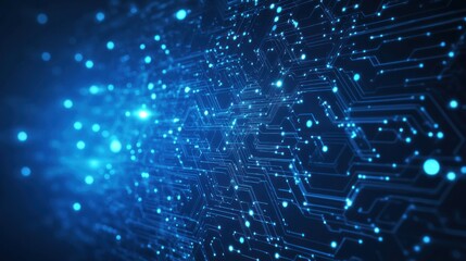Obraz premium technology technical network banner background