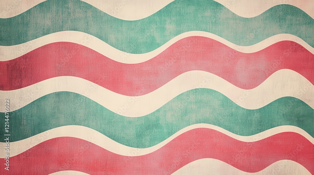 Poster retro patterns with pastel tones in soft light