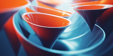 Cinematic Illustration of Building a Successful Sales Funnel for Affiliate Marketing