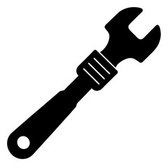  tool handle hollow silhouette vector illustration 