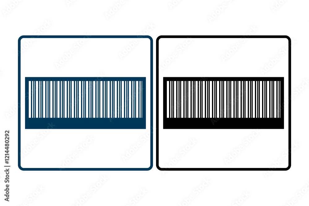 Poster barcode icon. icon related to payment. suitable for web site, app, user interfaces, printable etc. s