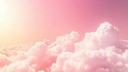Fototapeta premium Soft Dramatic Sky with Natural Textures and Light