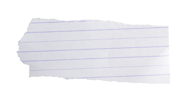 a white sheet of paper in one of them on an isolated white background