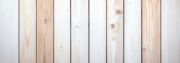 Obraz premium A close-up view of wooden planks featuring a mix of light and natural wood textures, ideal for backgrounds or design elements.