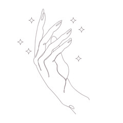 Line Art Hand