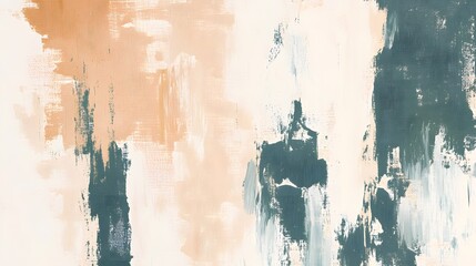 Abstract Beige  Green  White Canvas Texture