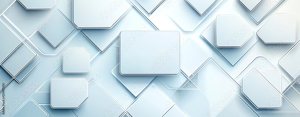 Poster abstract geometric shapes and panels in soft tones with a modern design, suitable for background or 